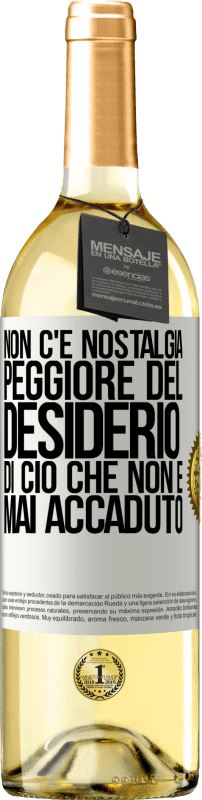 29,95 € | Vino bianco Edizione WHITE Non c'è nostalgia peggiore del desiderio di ciò che non è mai accaduto Etichetta Bianca. Etichetta personalizzabile Vino giovane Raccogliere 2024 Verdejo