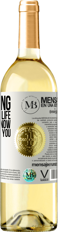 «I'm trying to order my life, and I don't know where to put you» WHITE Edition
