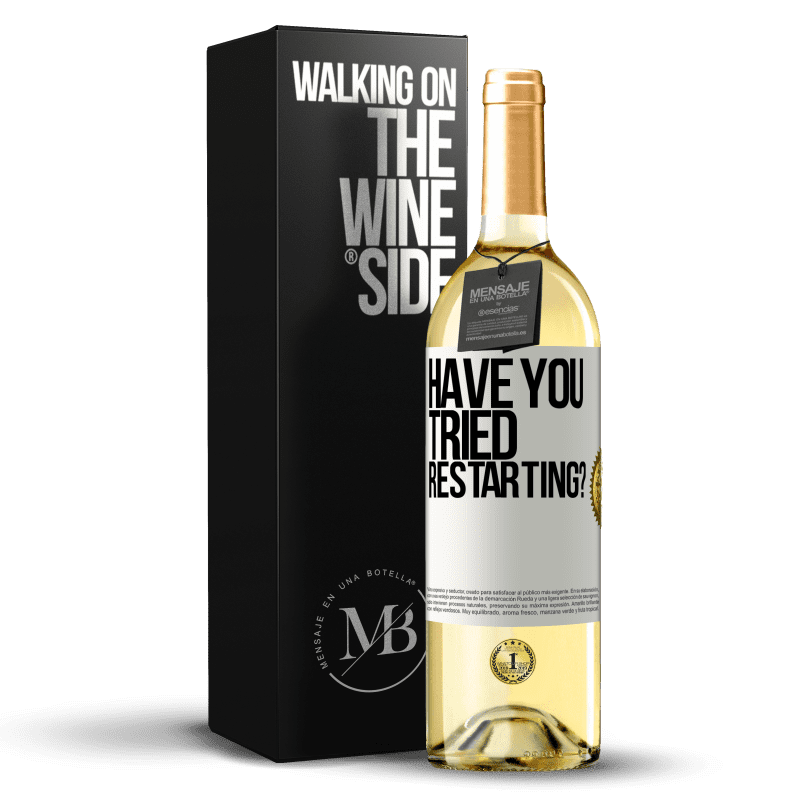 29,95 € Free Shipping | White Wine WHITE Edition have you tried restarting? White Label. Customizable label Young wine Harvest 2023 Verdejo