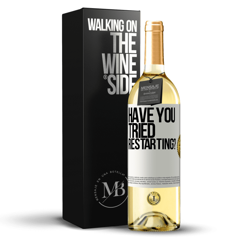 29,95 € Free Shipping | White Wine WHITE Edition have you tried restarting? White Label. Customizable label Young wine Harvest 2024 Verdejo