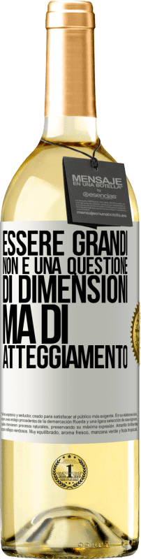 29,95 € | Vino bianco Edizione WHITE Essere grandi non è una questione di dimensioni, ma di atteggiamento Etichetta Bianca. Etichetta personalizzabile Vino giovane Raccogliere 2023 Verdejo