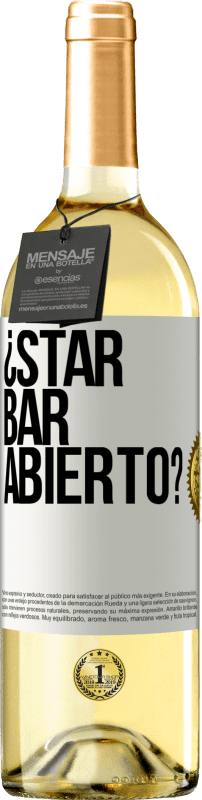 «¿STAR BAR abierto?» Edizione WHITE