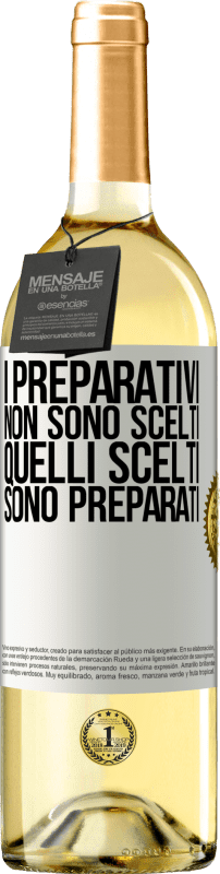 29,95 € Spedizione Gratuita | Vino bianco Edizione WHITE I preparativi non sono scelti, quelli scelti sono preparati Etichetta Bianca. Etichetta personalizzabile Vino giovane Raccogliere 2025 Verdejo