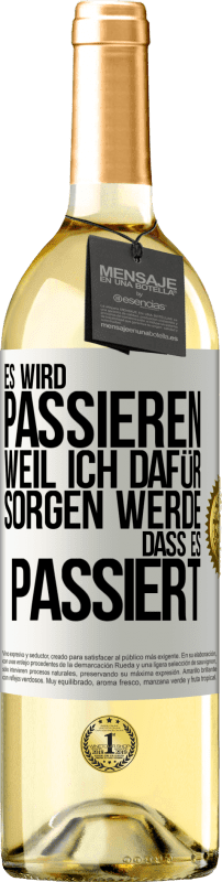 «Es wird passieren, weil ich dafür sorgen werde, dass es passiert» WHITE Ausgabe