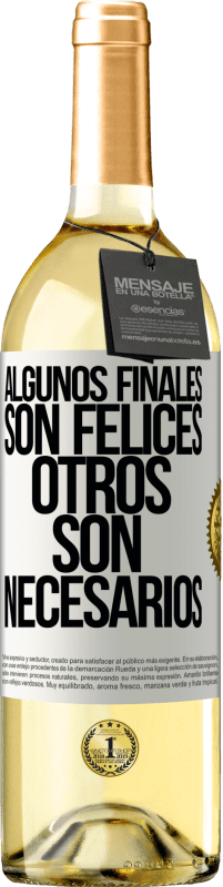 29,95 € | Vino Blanco Edición WHITE Algunos finales son felices. Otros son necesarios Etiqueta Blanca. Etiqueta personalizable Vino joven Cosecha 2024 Verdejo