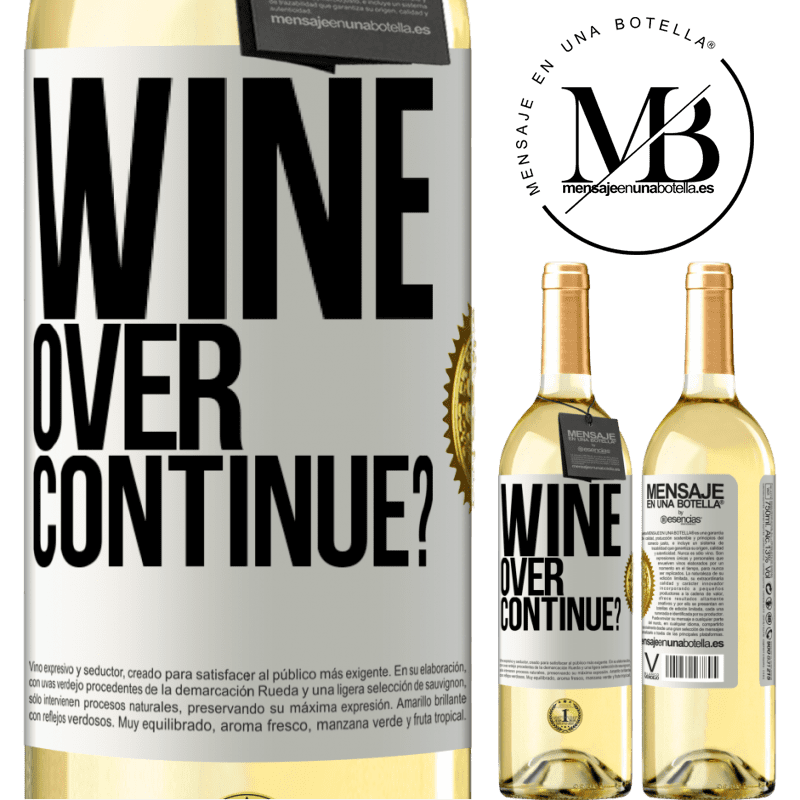 29,95 € Free Shipping | White Wine WHITE Edition Wine over. Continue? White Label. Customizable label Young wine Harvest 2022 Verdejo