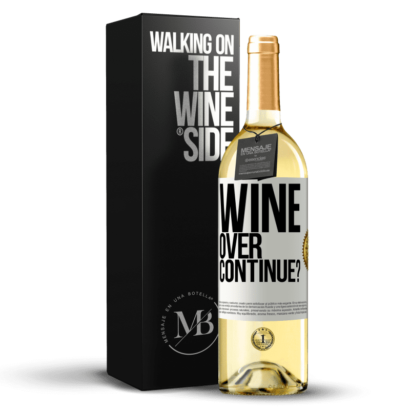29,95 € Free Shipping | White Wine WHITE Edition Wine over. Continue? White Label. Customizable label Young wine Harvest 2023 Verdejo