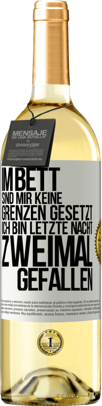 «Im Bett sind mir keine Grenzen gesetzt. Ich bin letzte Nacht zweimal gefallen» WHITE Ausgabe