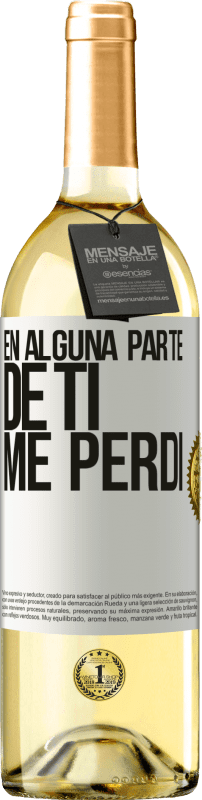 29,95 € | Vino Blanco Edición WHITE En alguna parte de ti me perdí Etiqueta Blanca. Etiqueta personalizable Vino joven Cosecha 2024 Verdejo