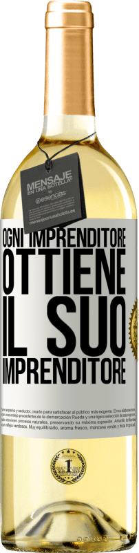 29,95 € | Vino bianco Edizione WHITE Ogni imprenditore ottiene il suo imprenditore Etichetta Bianca. Etichetta personalizzabile Vino giovane Raccogliere 2024 Verdejo