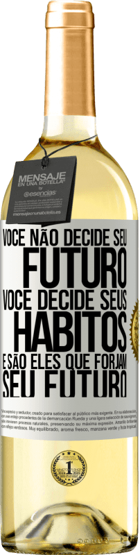 «Você não decide seu futuro. Você decide seus hábitos, e são eles que forjam seu futuro» Edição WHITE