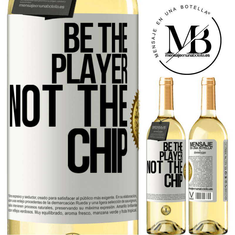 29,95 € Free Shipping | White Wine WHITE Edition Be the player, not the chip White Label. Customizable label Young wine Harvest 2022 Verdejo
