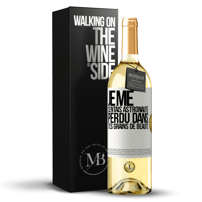 29,95 € Envoi gratuit | Vin blanc Édition WHITE Je me sentais astronaute, perdu dans tes grains de beauté Étiquette Blanche. Étiquette personnalisable Vin jeune Récolte 2024 Verdejo