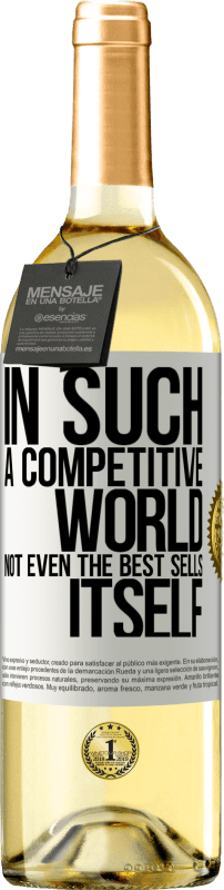 «In such a competitive world, not even the best sells itself» WHITE Edition
