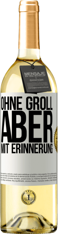 29,95 € | Weißwein WHITE Ausgabe Ohne Groll aber mit Erinnerung Weißes Etikett. Anpassbares Etikett Junger Wein Ernte 2024 Verdejo