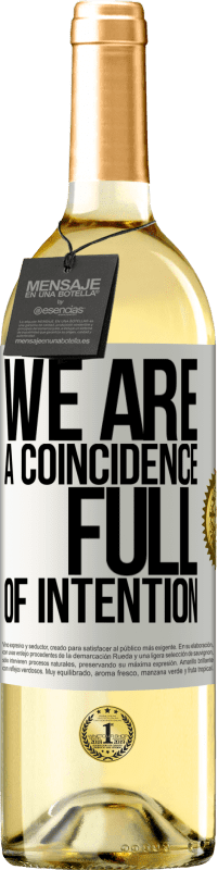 29,95 € | Белое вино Издание WHITE Мы совпадение, полное намерений Белая этикетка. Настраиваемая этикетка Молодое вино Урожай 2023 Verdejo
