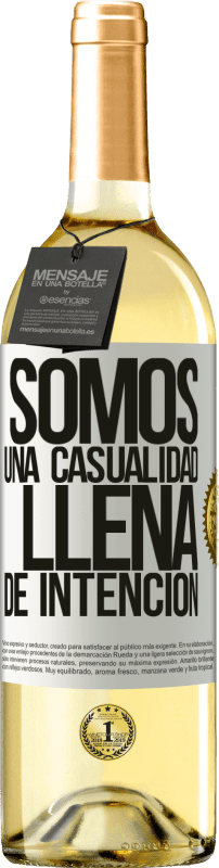 29,95 € | Vino Blanco Edición WHITE Somos una casualidad llena de intención Etiqueta Blanca. Etiqueta personalizable Vino joven Cosecha 2024 Verdejo