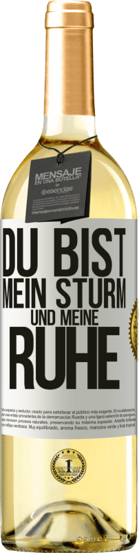 29,95 € | Weißwein WHITE Ausgabe Du bist mein Sturm und meine Ruhe Weißes Etikett. Anpassbares Etikett Junger Wein Ernte 2023 Verdejo