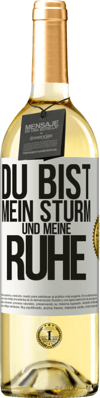 29,95 € | Weißwein WHITE Ausgabe Du bist mein Sturm und meine Ruhe Weißes Etikett. Anpassbares Etikett Junger Wein Ernte 2025 Verdejo