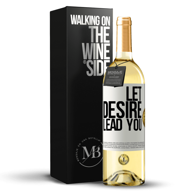 29,95 € Free Shipping | White Wine WHITE Edition Let desire lead you White Label. Customizable label Young wine Harvest 2023 Verdejo