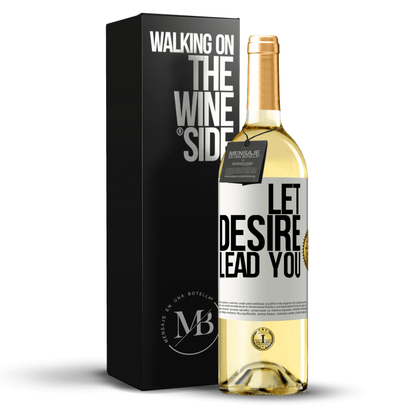 29,95 € Free Shipping | White Wine WHITE Edition Let desire lead you White Label. Customizable label Young wine Harvest 2024 Verdejo