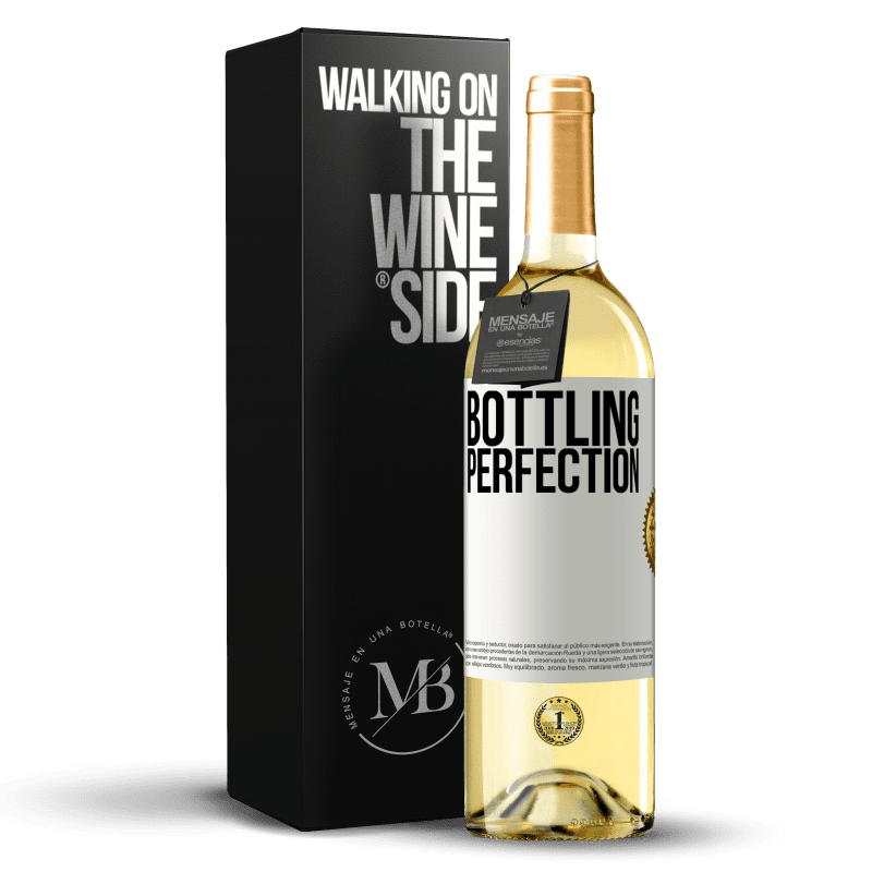 29,95 € Envoi gratuit | Vin blanc Édition WHITE Bottling perfection Étiquette Blanche. Étiquette personnalisable Vin jeune Récolte 2023 Verdejo