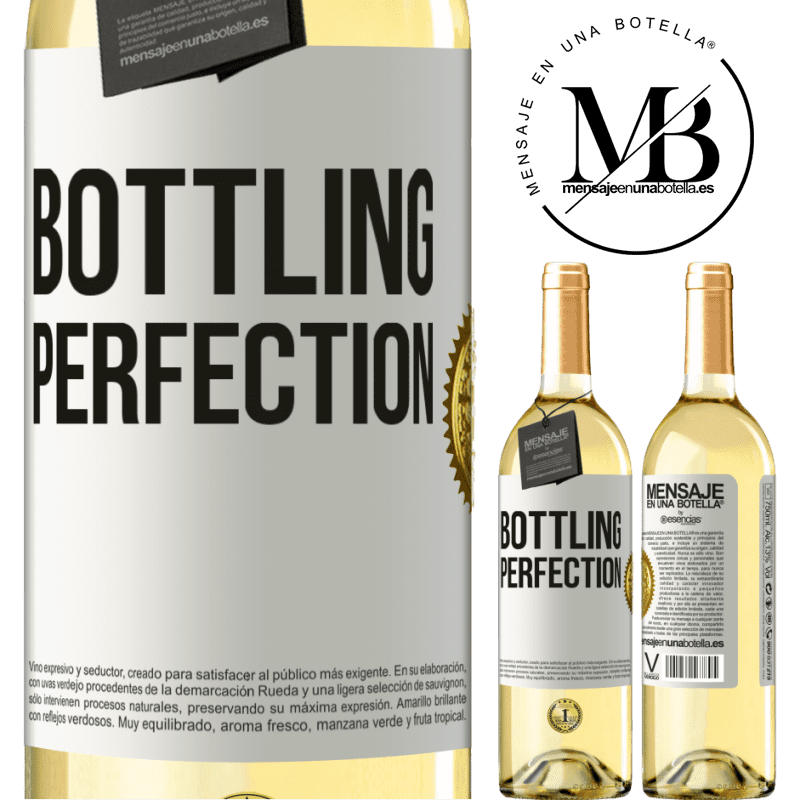 29,95 € Envoi gratuit | Vin blanc Édition WHITE Bottling perfection Étiquette Blanche. Étiquette personnalisable Vin jeune Récolte 2022 Verdejo