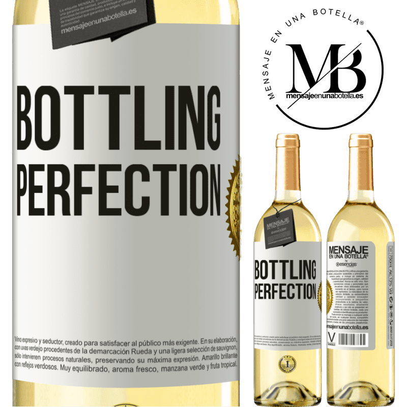 29,95 € Envío gratis | Vino Blanco Edición WHITE Bottling perfection Etiqueta Blanca. Etiqueta personalizable Vino joven Cosecha 2025 Verdejo