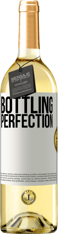 Kostenloser Versand | Weißwein WHITE Ausgabe Bottling perfection Weißes Etikett. Anpassbares Etikett Junger Wein Ernte 2023 Verdejo