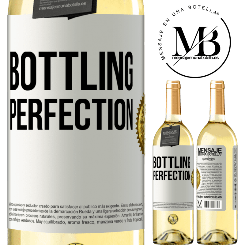 29,95 € Spedizione Gratuita | Vino bianco Edizione WHITE Bottling perfection Etichetta Bianca. Etichetta personalizzabile Vino giovane Raccogliere 2024 Verdejo