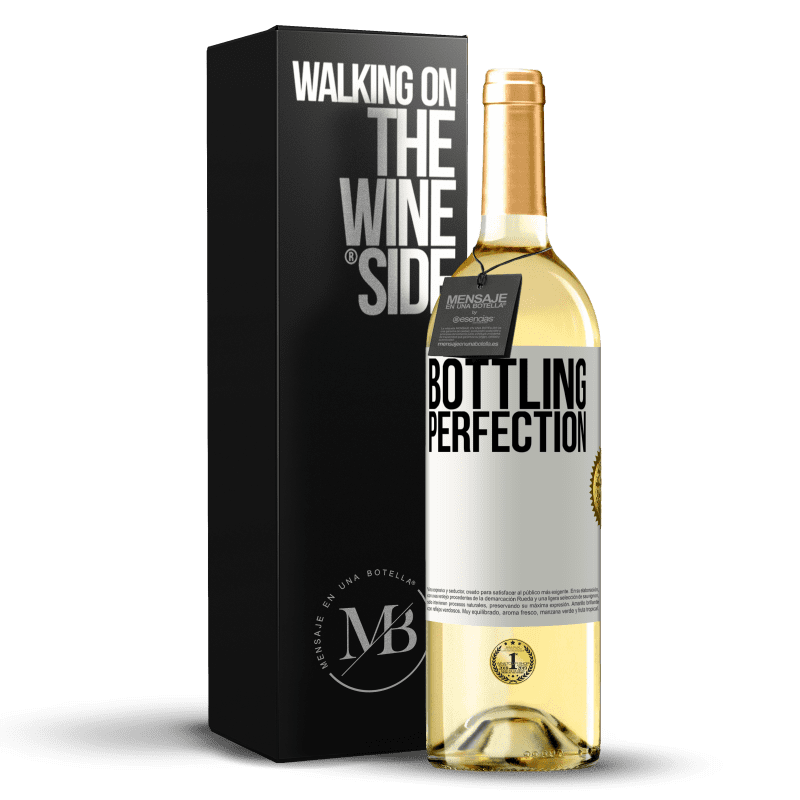 29,95 € Spedizione Gratuita | Vino bianco Edizione WHITE Bottling perfection Etichetta Bianca. Etichetta personalizzabile Vino giovane Raccogliere 2024 Verdejo