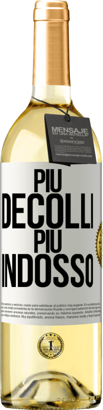 29,95 € | Vino bianco Edizione WHITE Più decolli, più indosso Etichetta Bianca. Etichetta personalizzabile Vino giovane Raccogliere 2024 Verdejo