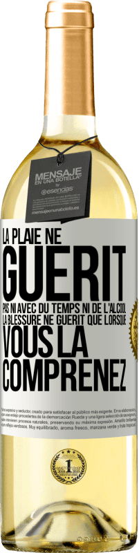 29,95 € | Vin blanc Édition WHITE La plaie ne guérit pas ni avec du temps ni de l'alcool. La blessure ne guérit que lorsque vous la comprenez Étiquette Blanche. Étiquette personnalisable Vin jeune Récolte 2024 Verdejo