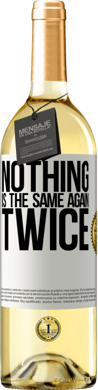 29,95 € | White Wine WHITE Edition Nothing is the same again twice White Label. Customizable label Young wine Harvest 2024 Verdejo