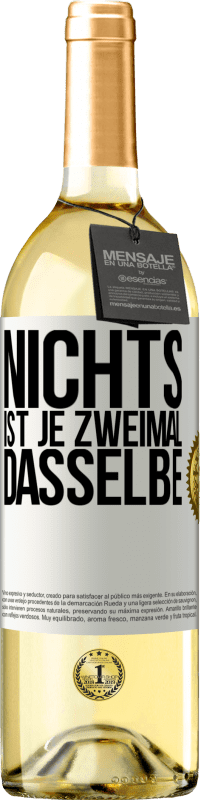 29,95 € Kostenloser Versand | Weißwein WHITE Ausgabe Nichts ist je zweimal dasselbe Weißes Etikett. Anpassbares Etikett Junger Wein Ernte 2023 Verdejo