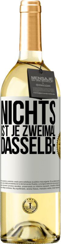 Kostenloser Versand | Weißwein WHITE Ausgabe Nichts ist je zweimal dasselbe Weißes Etikett. Anpassbares Etikett Junger Wein Ernte 2023 Verdejo