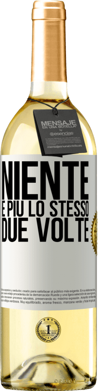 Spedizione Gratuita | Vino bianco Edizione WHITE Niente è più lo stesso due volte Etichetta Bianca. Etichetta personalizzabile Vino giovane Raccogliere 2023 Verdejo