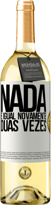 29,95 € | Vinho branco Edição WHITE Nada é igual novamente duas vezes Etiqueta Branca. Etiqueta personalizável Vinho jovem Colheita 2025 Verdejo