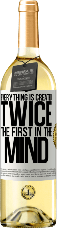 29,95 € | White Wine WHITE Edition Everything is created twice. The first in the mind White Label. Customizable label Young wine Harvest 2023 Verdejo