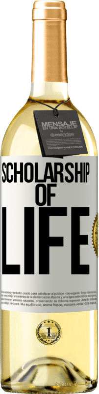 29,95 € | White Wine WHITE Edition Scholarship of life White Label. Customizable label Young wine Harvest 2023 Verdejo