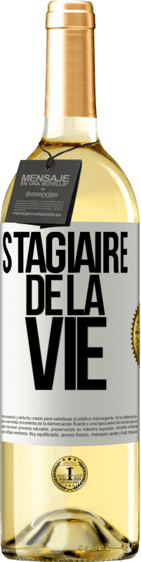 29,95 € | Vin blanc Édition WHITE Stagiaire de la vie Étiquette Blanche. Étiquette personnalisable Vin jeune Récolte 2024 Verdejo