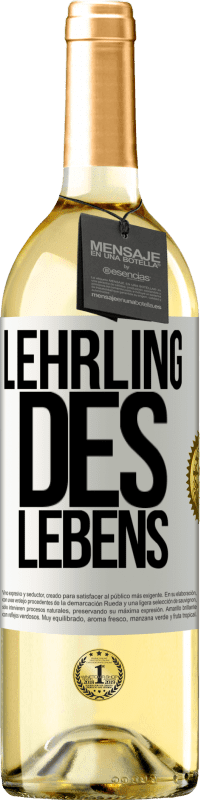 29,95 € | Weißwein WHITE Ausgabe Lehrling des Lebens Weißes Etikett. Anpassbares Etikett Junger Wein Ernte 2024 Verdejo