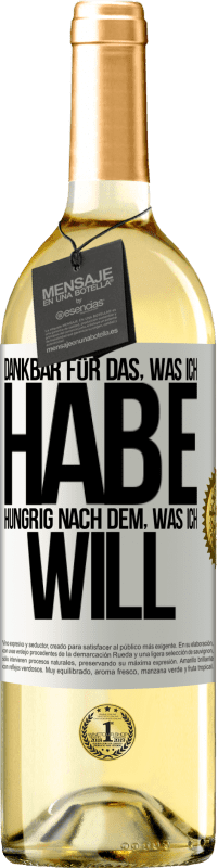 «Dankbar für das, was ich habe, hungrig nach dem, was ich will» WHITE Ausgabe