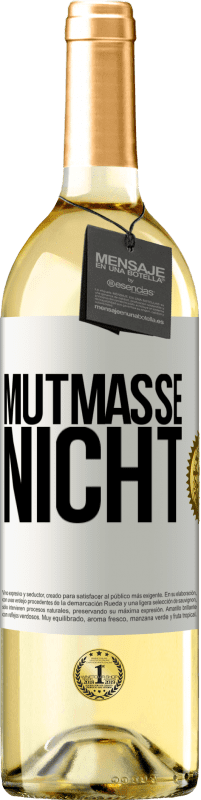 29,95 € | Weißwein WHITE Ausgabe Mutmaße nicht Weißes Etikett. Anpassbares Etikett Junger Wein Ernte 2023 Verdejo