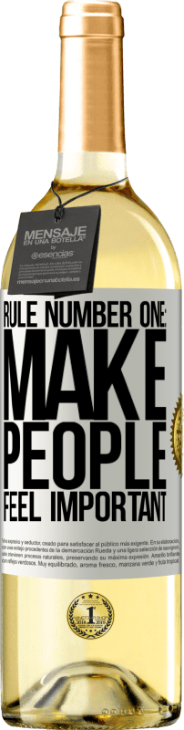 29,95 € | White Wine WHITE Edition Rule number one: make people feel important White Label. Customizable label Young wine Harvest 2024 Verdejo