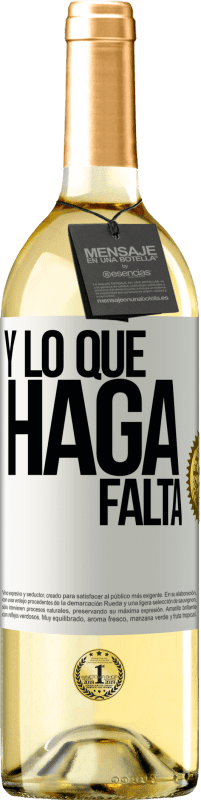 29,95 € | Vino Blanco Edición WHITE Y lo que haga falta Etiqueta Blanca. Etiqueta personalizable Vino joven Cosecha 2024 Verdejo