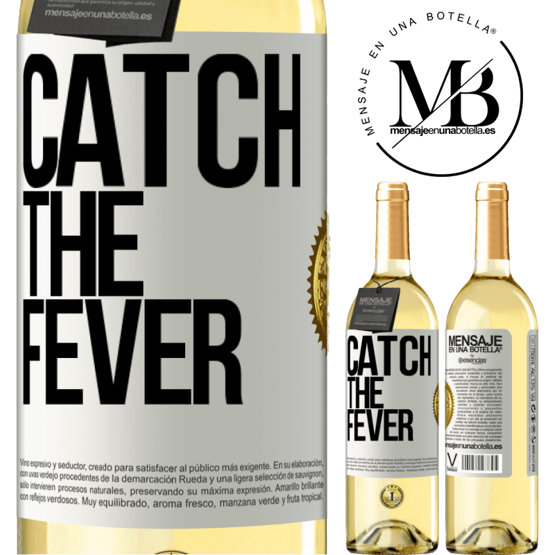 29,95 € Free Shipping | White Wine WHITE Edition Catch the fever White Label. Customizable label Young wine Harvest 2022 Verdejo