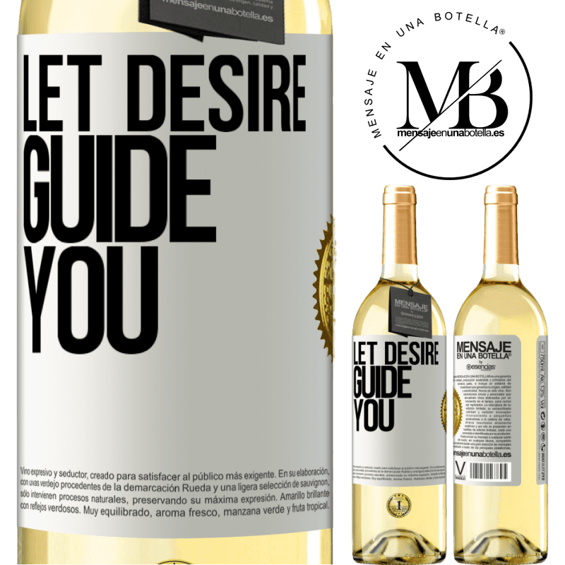 29,95 € Free Shipping | White Wine WHITE Edition Let desire guide you White Label. Customizable label Young wine Harvest 2022 Verdejo
