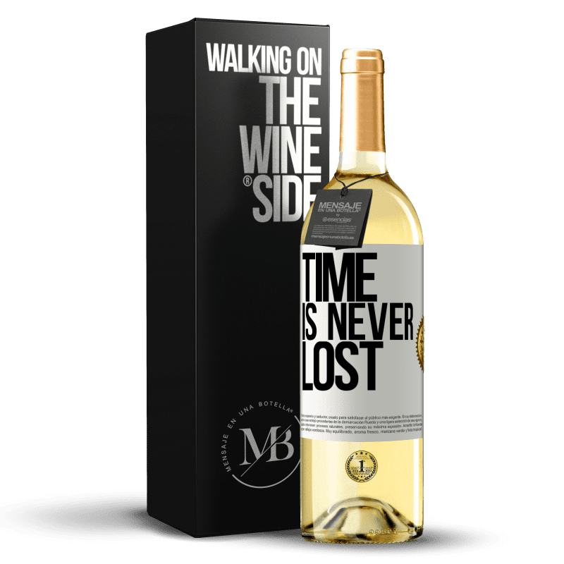 29,95 € Free Shipping | White Wine WHITE Edition Time is never lost White Label. Customizable label Young wine Harvest 2024 Verdejo