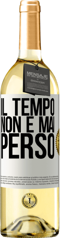 29,95 € | Vino bianco Edizione WHITE Il tempo non è mai perso Etichetta Bianca. Etichetta personalizzabile Vino giovane Raccogliere 2024 Verdejo